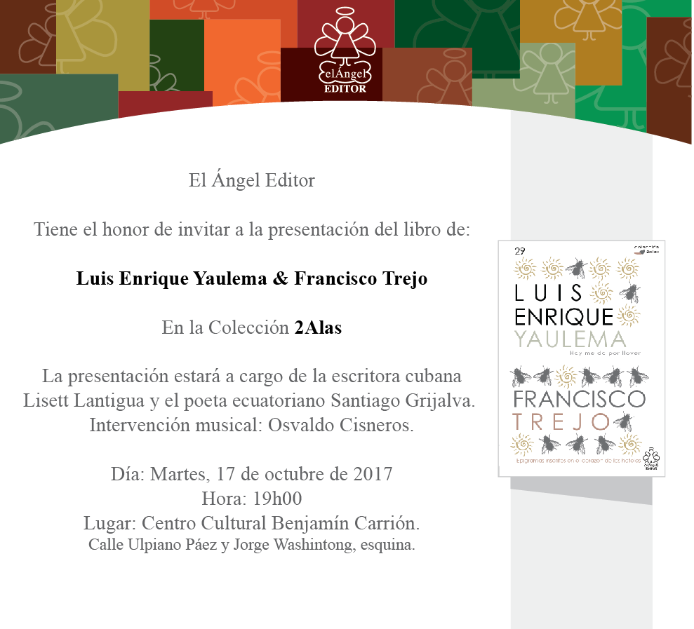 Dos libros de poesía se presentan en Casa Carrión Quito Informa