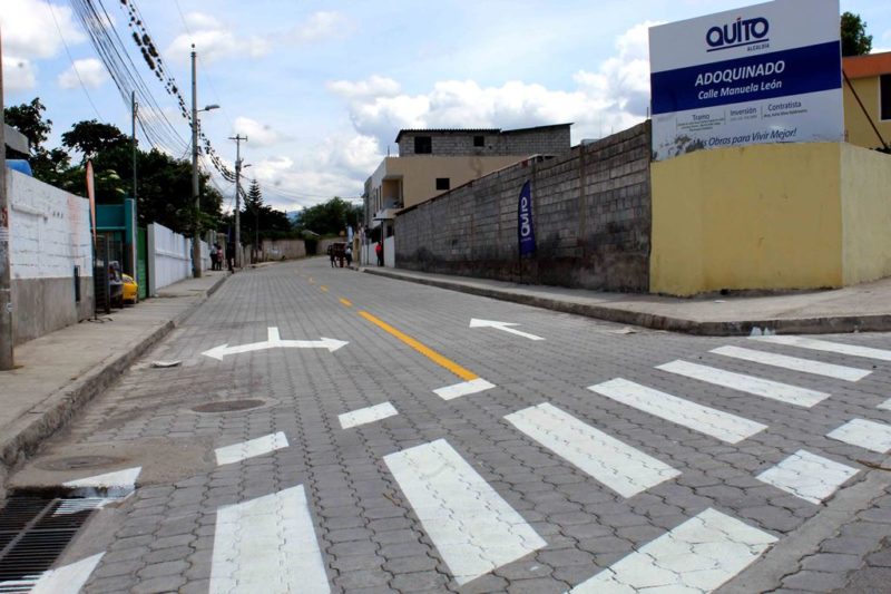 Obra De Adoquinado En Tumbaco Quito Informa