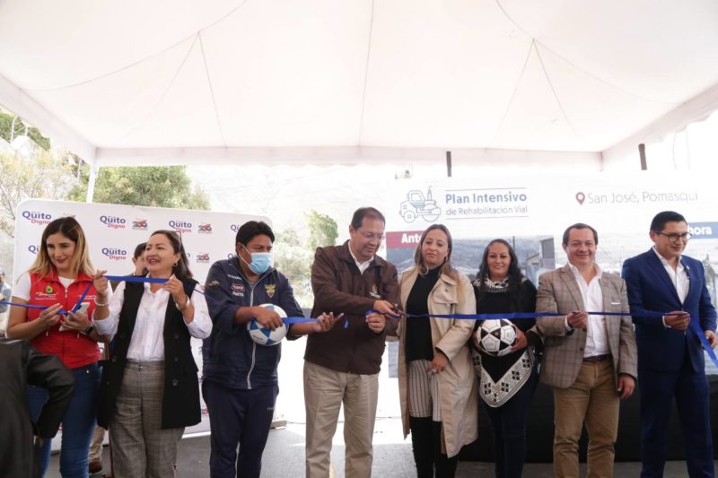 35 Mil Habitantes De Pomasqui Se Benefician De Obras Viales Quito Informa