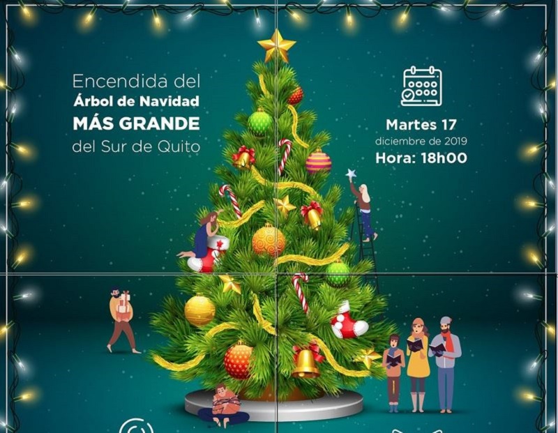 El 'Árbol de Navidad' se enciende en el sur de Quito – Quito Informa