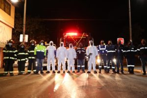 Desinfección Mercado Las Cuadras y calle J