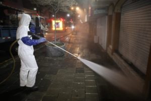 Desinfección Mercado Las Cuadras y calle J