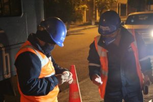 Trabajador agua potable