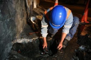 Trabajador agua potable