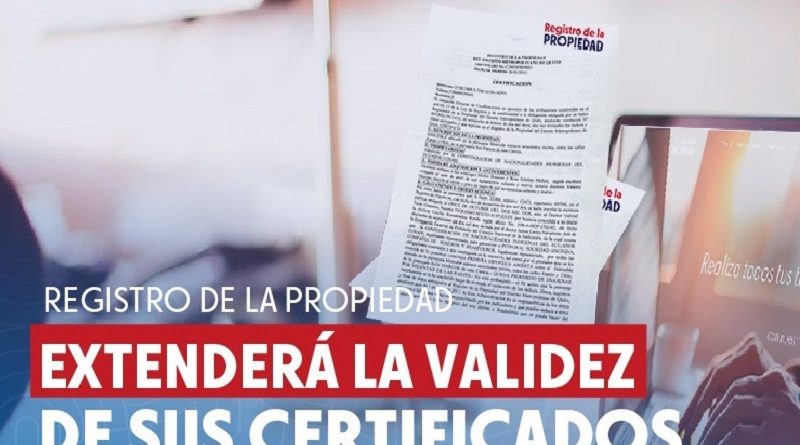 RP resolvió prorrogar en 30 días la validez de los certificados