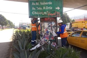 Inicia mantenimiento puente de Guajaló