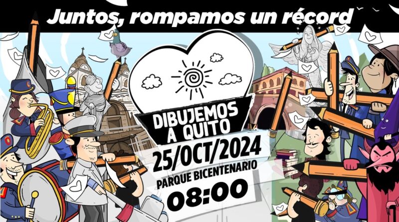 ¡Rompamos un Récord Guinness: todos a dibujar a Quito este 25 de octubre!