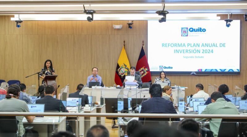 Concejo Metropolitano aprobó reforma presupuestaria para lo que resta de 2024