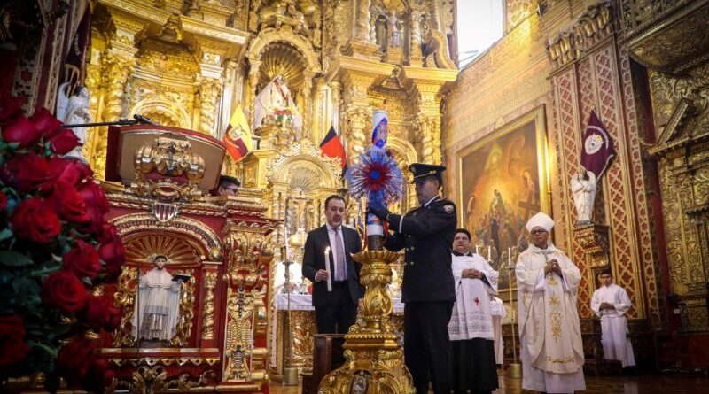 El Tedeum, una ceremonia de bendición y agradecimiento, dio inicio a las fiestas de Quito